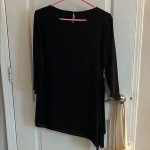 NWT Elegant Black Asymmetrical Women's Top - N Touch